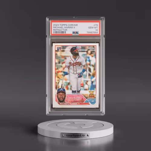 2023 Topps Chrome #79 Michael Harris II - Refractor (PSA 10 GEM MINT)