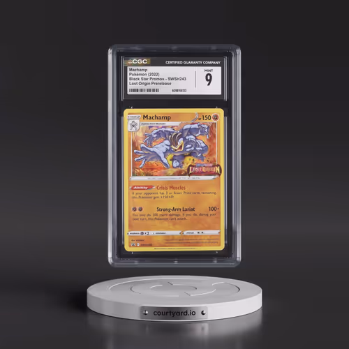 2017 Black Star Promos - Sword & Shield #SWSH243 Machamp - Lost Origin Prerelease (Holo) (CGC 9 MINT
