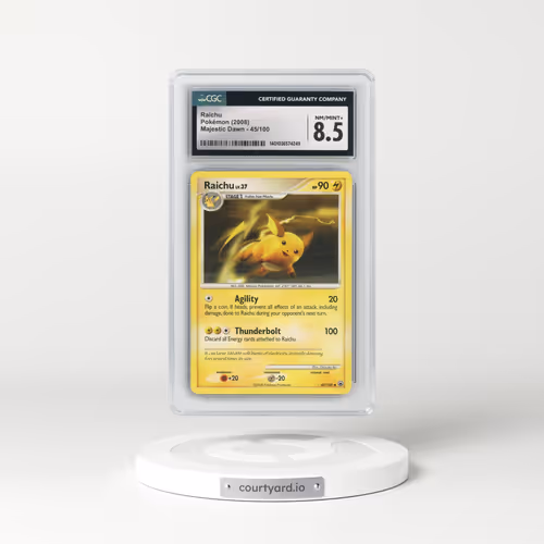 2008 Majestic Dawn #45/100 Raichu (CGC 8.5 NM-MT+)