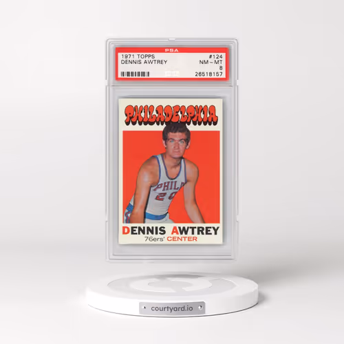 1971 Topps #124 Dennis Awtrey (PSA 8 NM-MT)