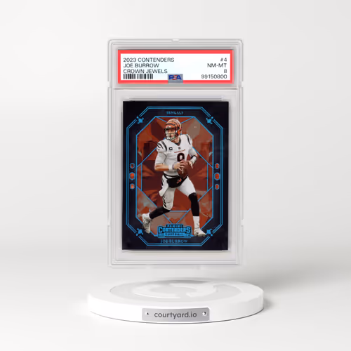 2023 Panini Contenders Crown Jewels #4 Joe Burrow (PSA 8 NM-MT)