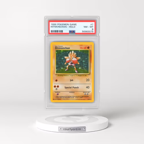 1999 Pokémon Game #7 Hitmonchan - Holo (PSA 8 NM-MT)