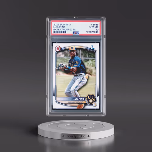 2025 Bowman Paper Prospects #BP38 Luis Pena (PSA 10 GEM MINT)