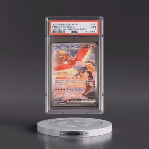 2025 Pokémon Dri EN-Destined Rivals #230 Ethan's HO-Oh EX - Holo Special Illustration Rare (PSA 9 MI