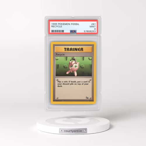 1999 Fossil #61 Recycle (PSA 9 MINT)