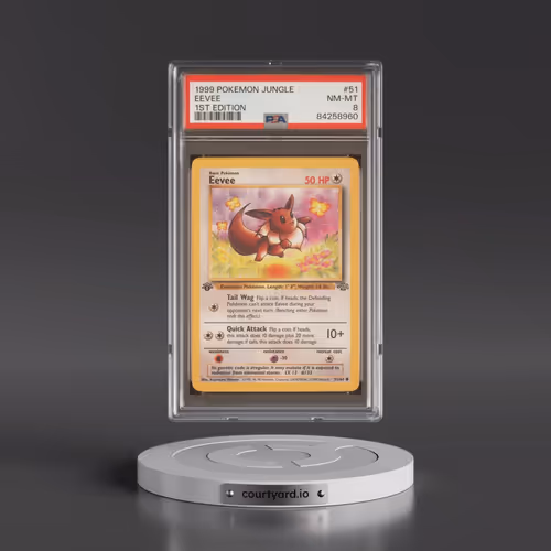 1999 Pokémon Jungle #51 Eevee - 1st Edition (PSA 8 NM-MT)