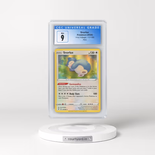 2020 Vivid Voltage #131/185 Snorlax - Holo (CGC 9 MINT)