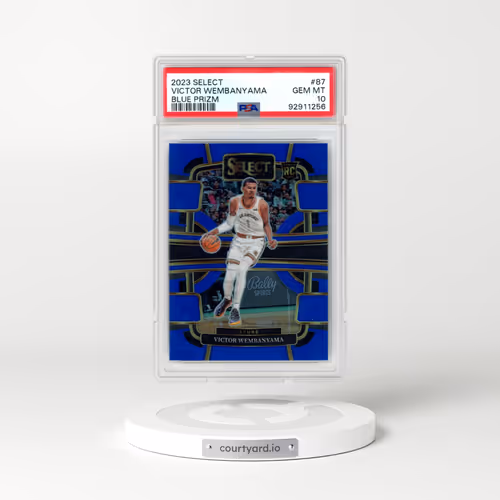 2023 Panini Select #87 Victor Wembanyama - Blue Prizm (PSA 10 GEM MINT)