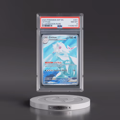 2024 Pokémon Ssp EN-Surging Sparks #201 Cetitan - Illustration Rare (PSA 8 NM-MT)