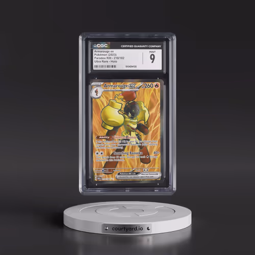 2023 Pokémon Par EN-Paradox Rift #218 Armarouge EX - Holo Ultra Rare (CGC 9 MINT)