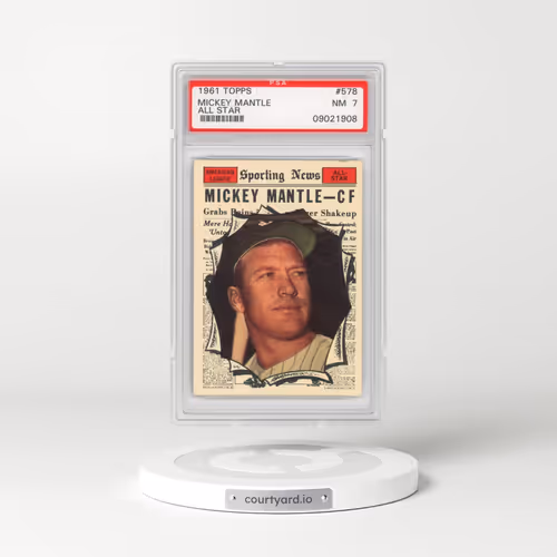 1961 Topps #578 Mickey Mantle - All Star (PSA 7 NM)