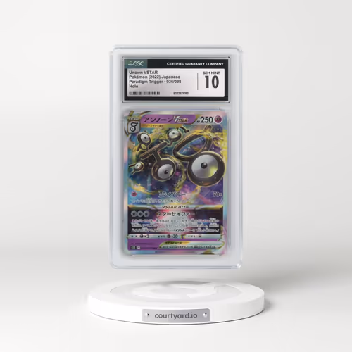 2022 Paradigm Trigger #036/098 Unown VSTAR - Holo (CGC 10 GEM MINT)