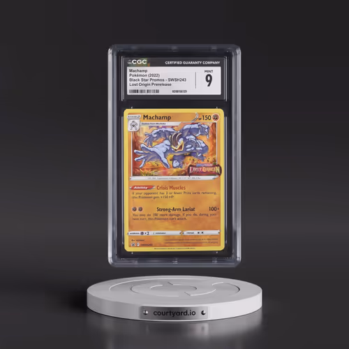 2017 Black Star Promos - Sword & Shield #SWSH243 Machamp - Lost Origin Prerelease (Holo) (CGC 9 MINT