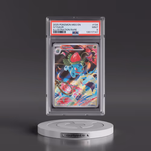 2025 Pokémon Meg EN-Mega Evolution #134 Ivysaur - Illustration Rare (PSA 9 MINT)