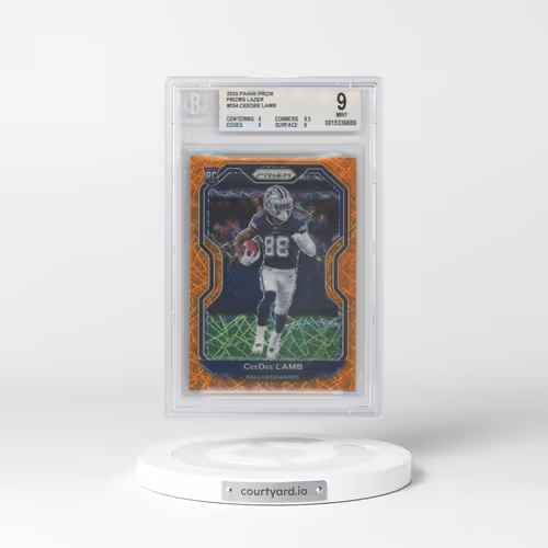 2020 Panini Prizm #334 Ceedee Lamb - Lazer Prizm (BGS 9 MINT)