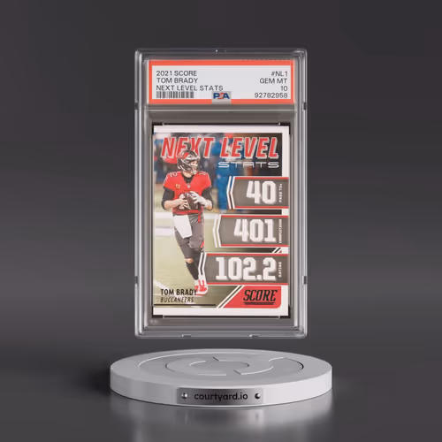 2021 Panini Score Next Level Stats #NL1 Tom Brady (PSA 10 GEM MINT)