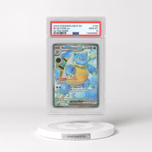 2023 Pokémon Mew EN-151 #184 Blastoise EX - Holo Ultra Rare (PSA 10 GEM MINT)