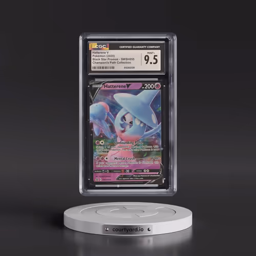 2017 Black Star Promos - Sword & Shield #SWSH055 Hatterene V - Holo Champion's Path Coll. - Hatteren