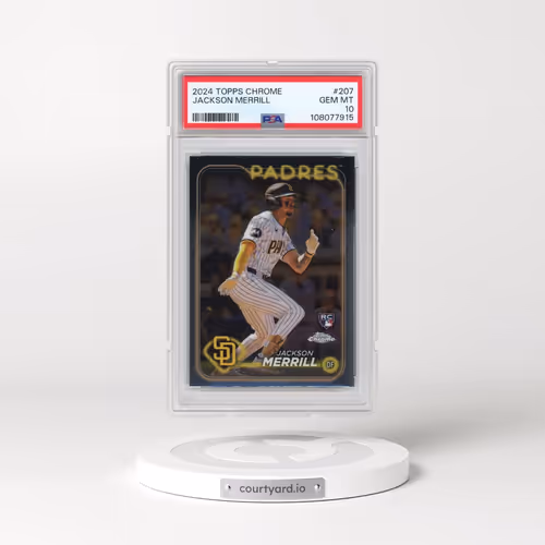 2024 Topps Chrome #207 Jackson Merrill (PSA 10 GEM MINT)