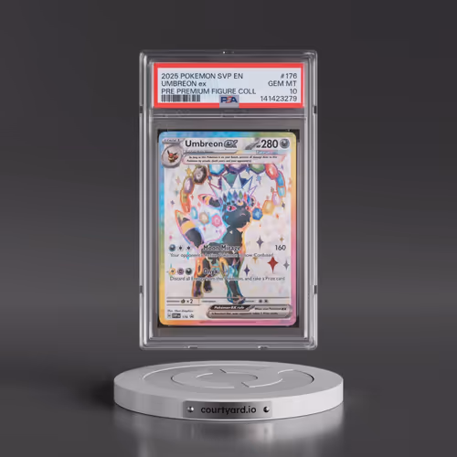 2025 Pokémon Svp EN-SV Black Star Promo #176 Umbreon EX - Holo Prismatic Evolutions Premium Figure C