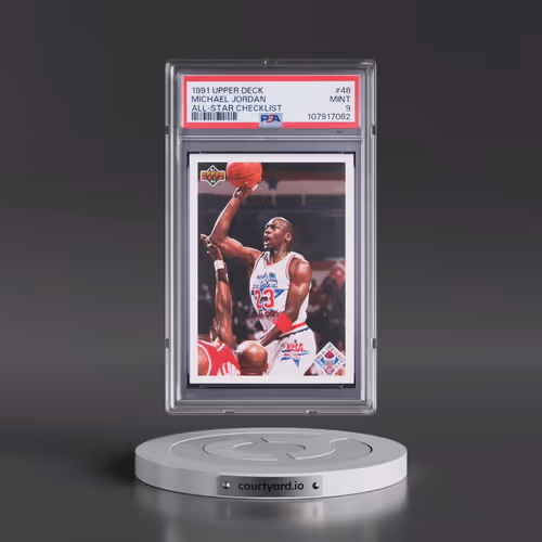 1991 Upper Deck #48 Michael Jordan - All-Star Checklist (PSA 9 MINT)