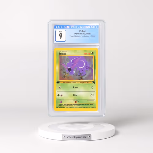 2000 Team Rocket #70/82 Zubat - 1st Edition 1st Edition (CGC 9 MINT)