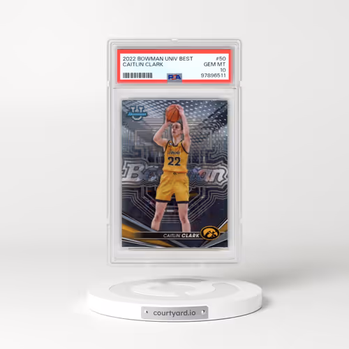 2022 Bowman University Best #50 Caitlin Clark (PSA 10 GEM MINT)