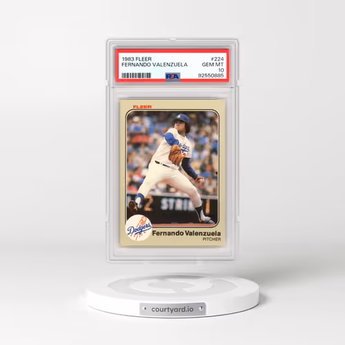 1983 Fleer #224 Fernando Valenzuela (PSA 10 GEM MINT)