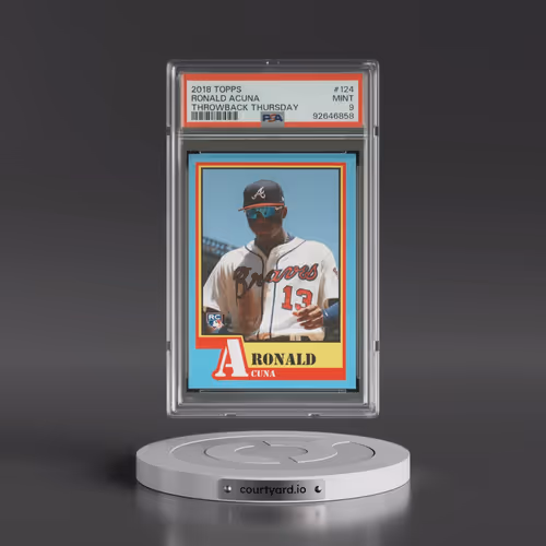 2018 Topps Throwback Thursday #124 Ronald Acuna (PSA 9 MINT)