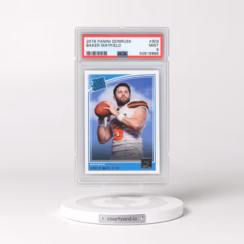 2018 Panini Donruss #303 Baker Mayfield (PSA 9 MINT)
