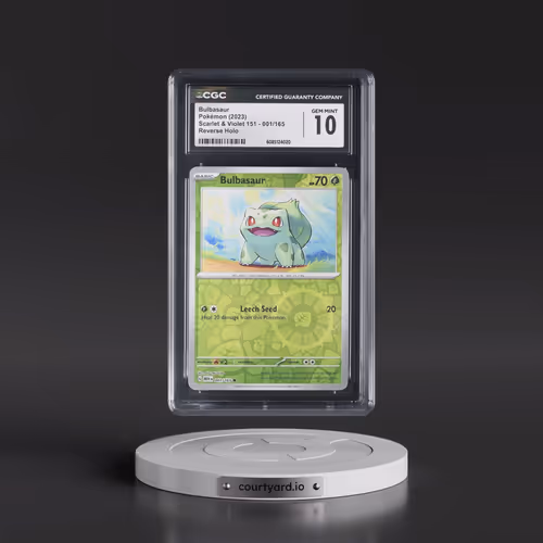 2023 Scarlet & Violet 151 - MEW EN #001/165 Bulbasaur - Reverse Holo (CGC 10 GEM MINT)