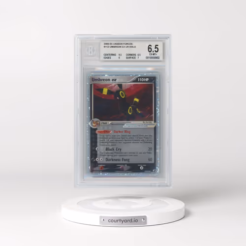 2005 Pokémon EX Unseen Forces #112 Umbreon EX - Holo Holo (BGS 6.5 EX-MT+)