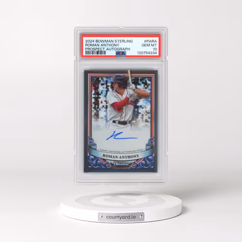 2024 Bowman Sterling Prospect Autographs #PARA Roman Anthony (PSA 10 GEM MINT)