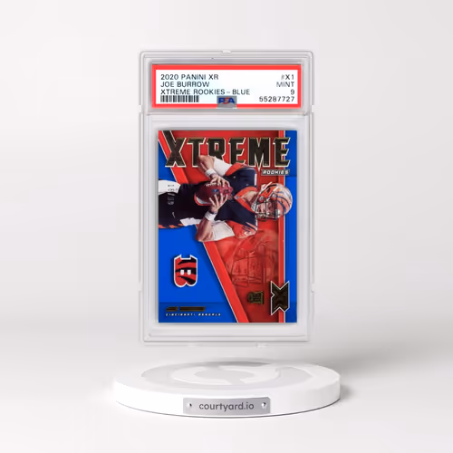 2020 Panini XR Xtreme Rookies #X1 Joe Burrow - Blue (PSA 9 MINT)