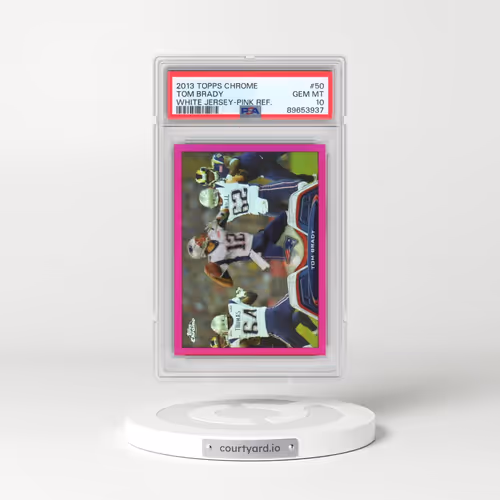 2013 Topps Chrome #50 Tom Brady - Pink Refractor (PSA 10 GEM MINT)