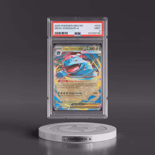 2025 Pokémon Meg EN-Mega Evolution #003 Mega Venusaur EX - Holo (PSA 9 MINT)