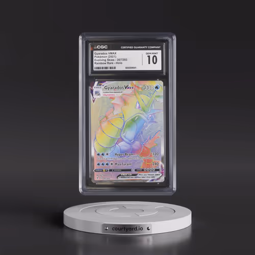 2021 Evolving Skies #207/203 Gyarados VMAX - Rainbow Rare Holo (CGC 10 GEM MINT)