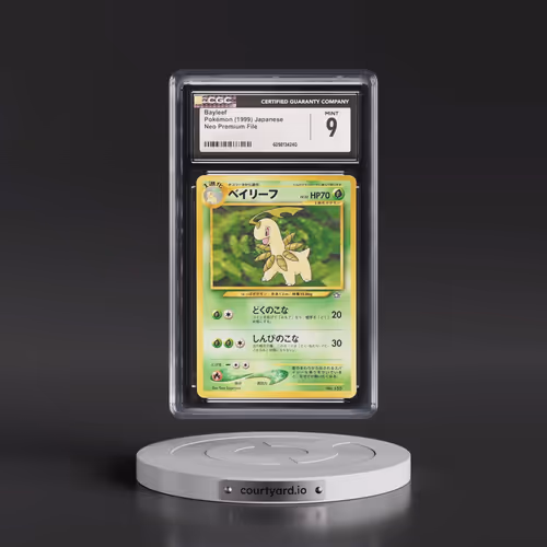1999 Neo Premium File Bayleef - No Rarity (CGC 9 MINT)