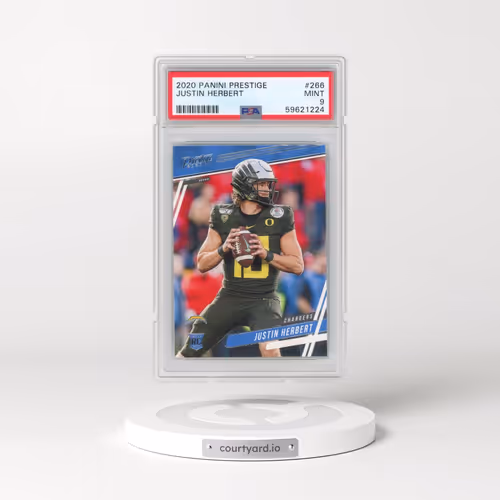 2020 Panini Prestige #266 Justin Herbert (PSA 9 MINT)