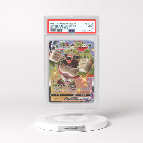 2021 Shining Fates #SV106 Rillaboom VMAX - Full Art Holo (PSA 9 MINT)