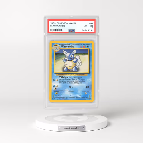 1999 Base Set #42 Wartortle (PSA 8 NM-MT)