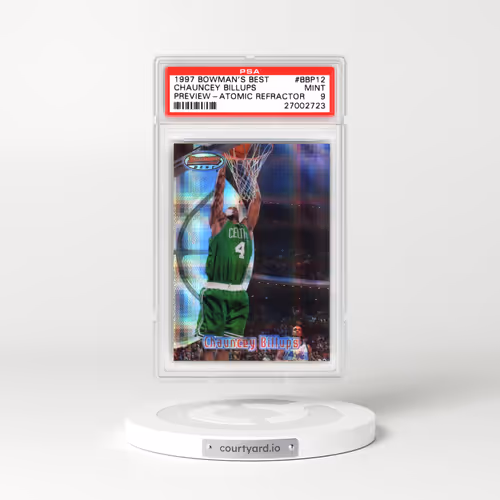 1997 Bowman's Best Preview #BBP12 Chauncey Billups - Preview-Atomic Refractor (PSA 9 MINT)