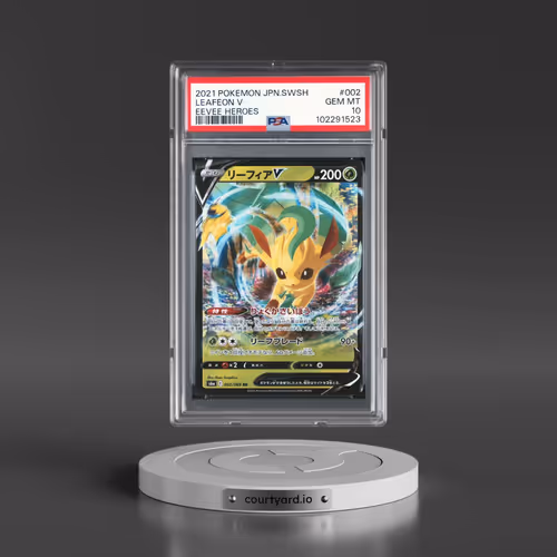 2021 Pokémon Sword & Shield Eevee Heroes #002 Leafeon V - Holo (PSA 10 GEM MINT)