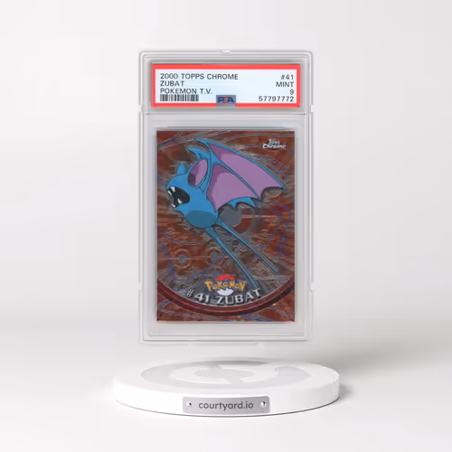 2000 Topps Chrome Pokémon T.V. #41 Zubat (PSA 9 MINT)
