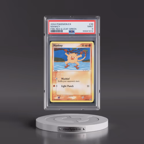 2004 Pokémon EX Fire Red & Leaf Green #38 Mankey (PSA 9 MINT)