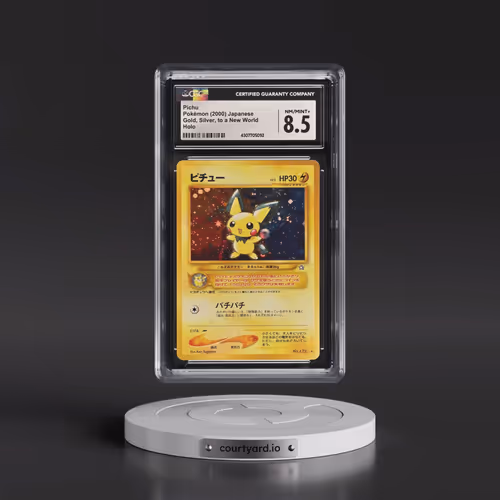 1999 Gold, Silver, to a New World Pichu - Holo (Period on 2nd Line in Text Box at Bottom Right) (CGC