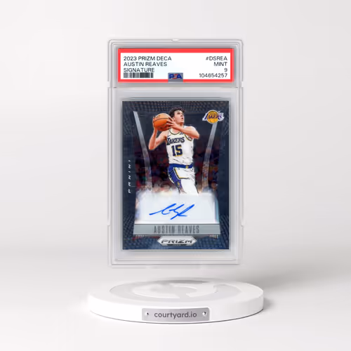 2023 Panini Prizm Deca Signatures #DSREA Austin Reaves (PSA 9 MINT)