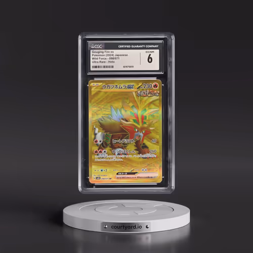 2024 Wild Force #098/071 Gouging Fire ex - Ultra Rare Holo (CGC 6 EX-NM)
