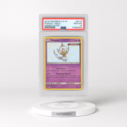2019 Pokémon Sun & Moon Hidden Fates #SV19 Poipole - Holo (PSA 10 GEM MINT)