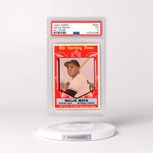 1959 Topps #563 Willie Mays - All Star (PSA 5 EX)